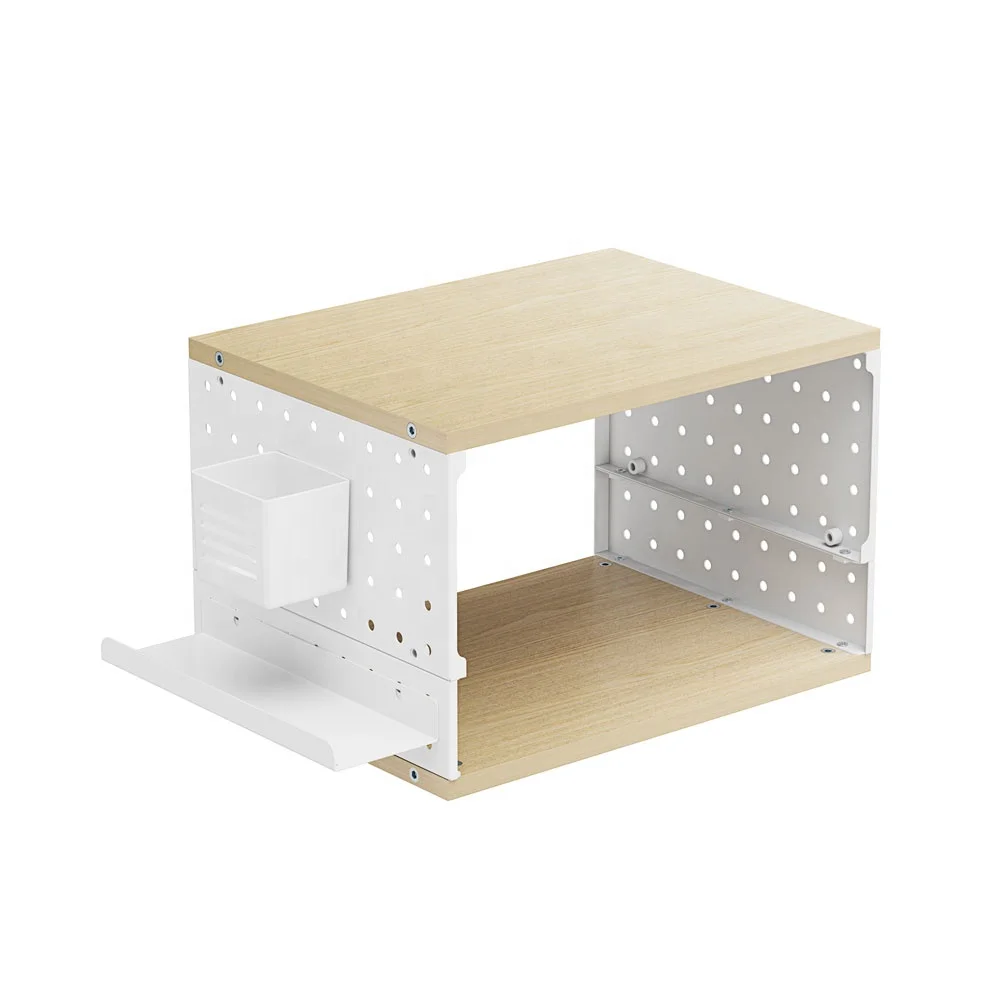 Wholesale Monitor Riser Computer Stand Versatile Monitor Riser Desk Organizer with Pegboard Home Office Modern Design