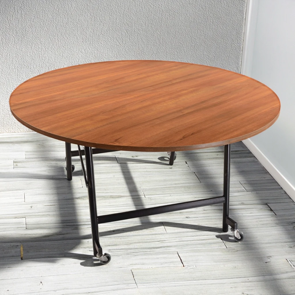 Modern Style Foldable Wood Dining Table for Dining Room Kitchen Home Bar Hotel School Workshop Outdoor Restaurant Wood Material