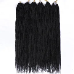 Высококачественные косички для вязания крючком, волосы для наращивания, Сенегальские косички для вязания крючком, синтетические косички