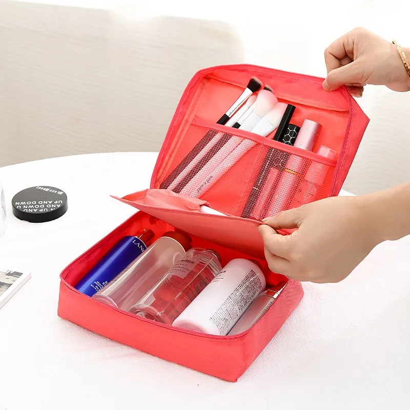 Factory Wholesale Cheap High Quality Accept customized logo women makeup bag color cosmetic With zipper