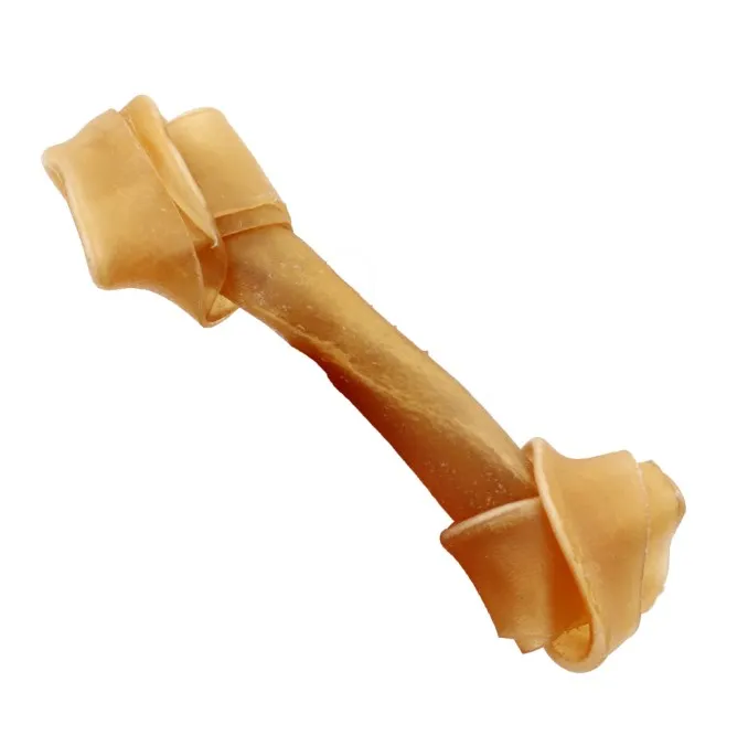 Natural Rawhide Knot Bone Healthy Cowhide Knotted Bone Dog Chew Treats Natural Dog Treats TOY