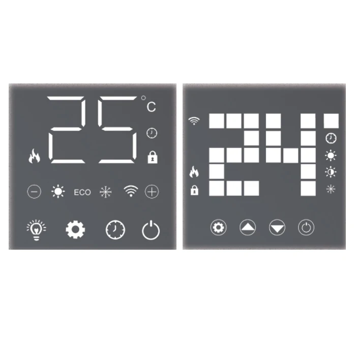 2000W 2500W Big Led Display Radiator Portable Electric Smart Home Heaters For Winter Home