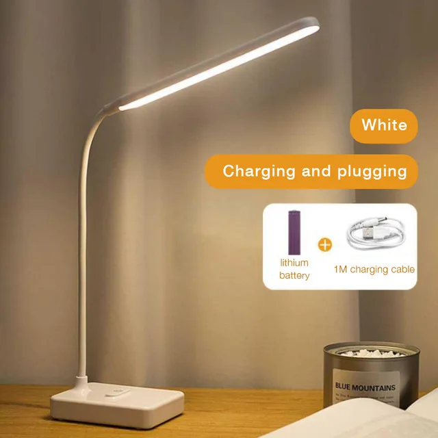 USB Rechargeable LED Study Reading Lights Desk Night for Lamp Home Bedroom