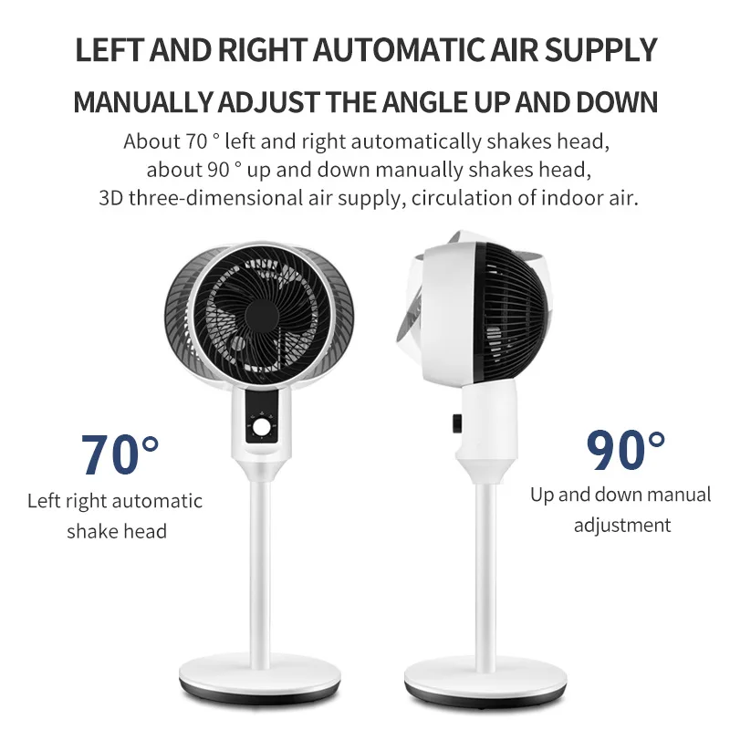 Folding Pedestal Fan Standing Cooling Fans with Fan Stand