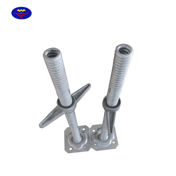 EN12811 Certified Height Adjustable Spindle Feet/Leveling Base Jack for Modular Layher/Doka Scaffolding