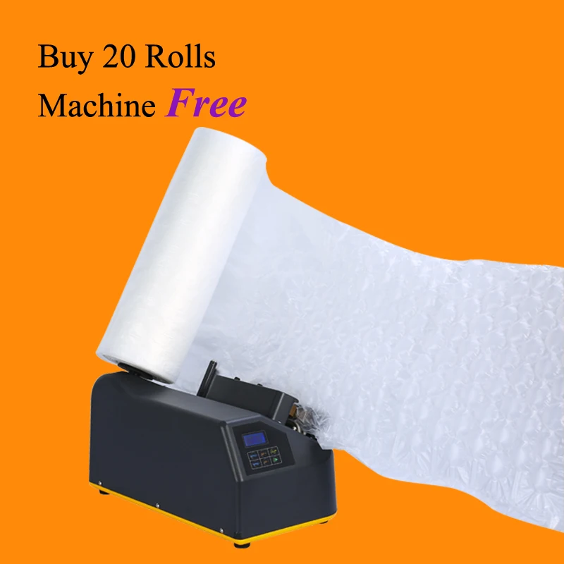 Original Manufacturer Inflatable Biodegradable Material Rolls Film Pillow Column Bubble Packaging Machine Air Cushion
