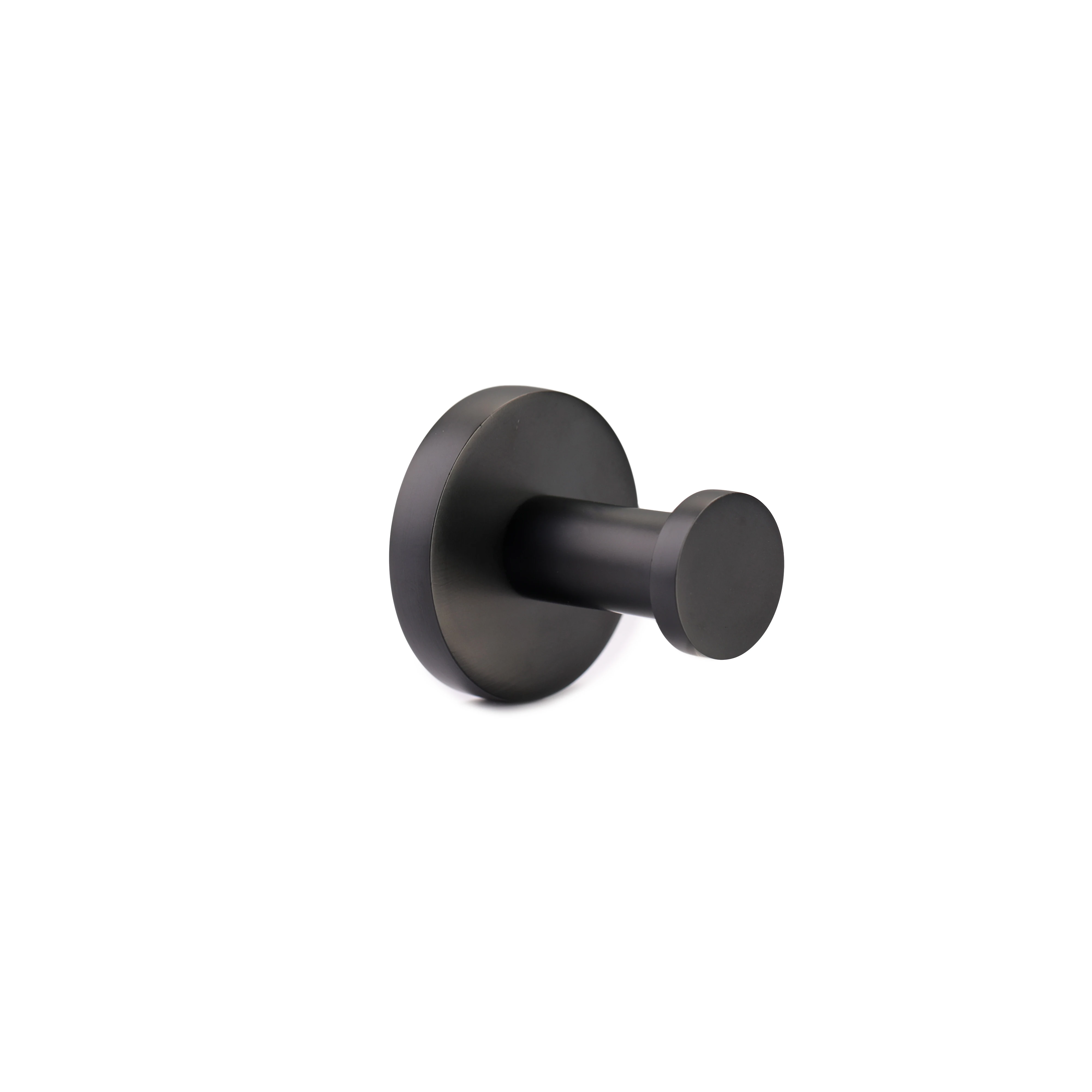 Towel Coat Hook Matte Black SUS304 Stainless Steel Bathroom Clothes Cabinet Closet Sponges Robe Hook Wall Mounted Round Kitchen