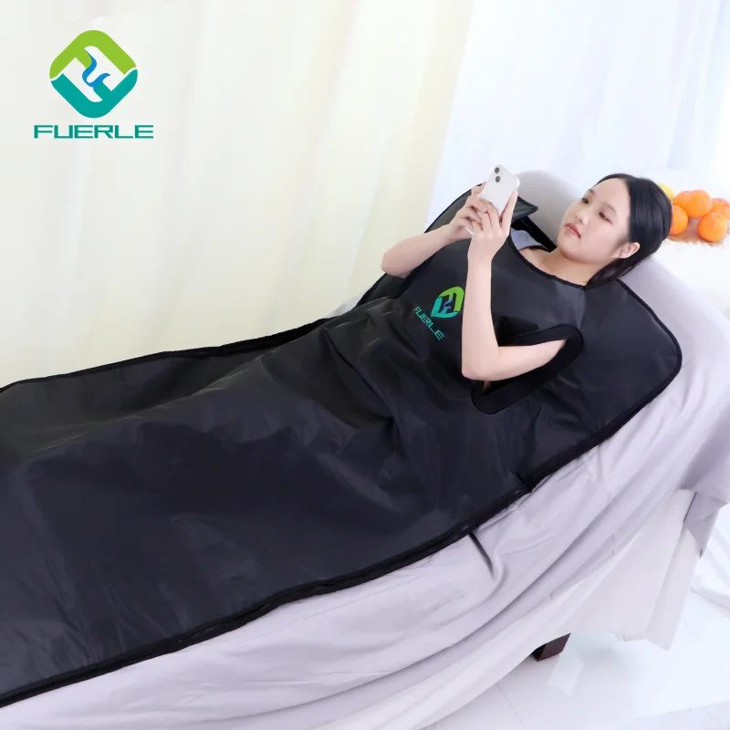Fuerle Portable Infrared Heating  Zipper Sauna Blanket Slimming Beauty Sauna Massage Blanket 3 Zones