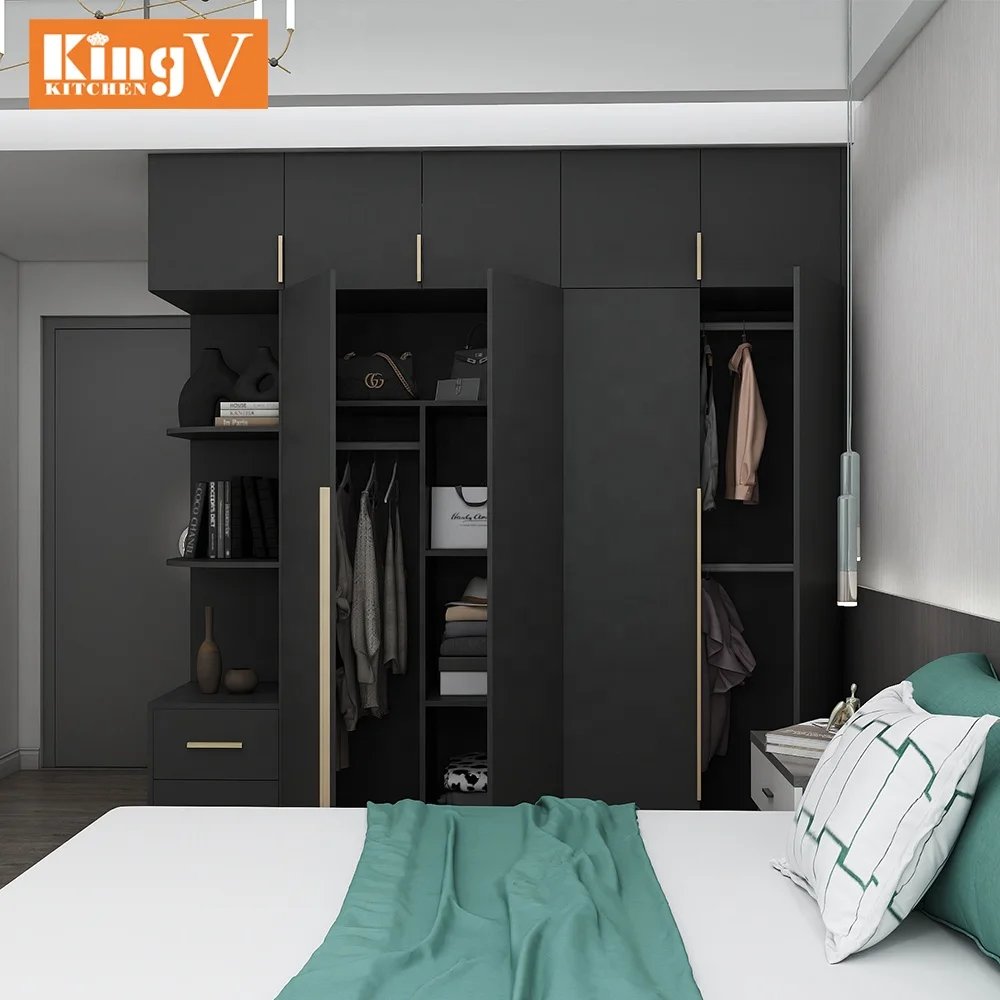 Современный шкаф для хранения KINGV Factory Индивидуальный мебель спальни портативные шкафы на