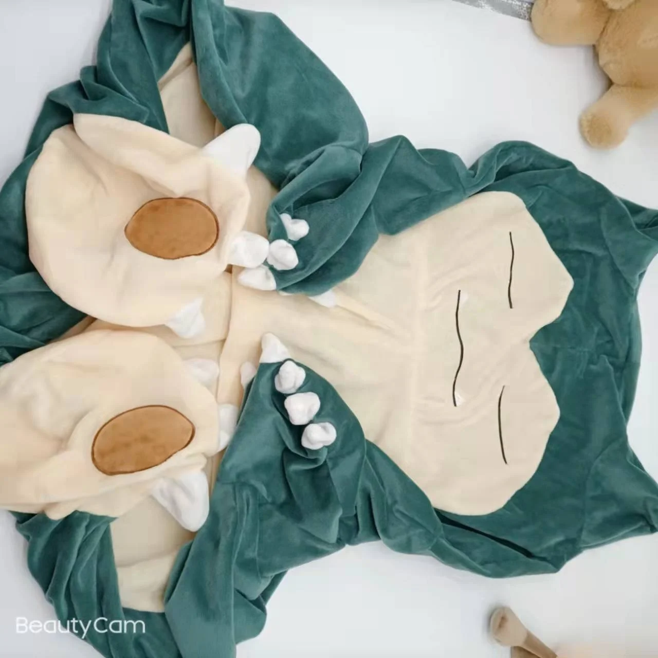 200CM Gigant Snorlax Anime Pillow Plush Skin Large Size Bean Bag Peluche Bed Unstuffed Skin Skin Only  With Zipper