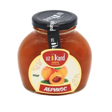 100% Natural Berries Ingredient 400g Glass Jar Seasonings & Condiments Sweet Fruit Confiture Apricot Jam
