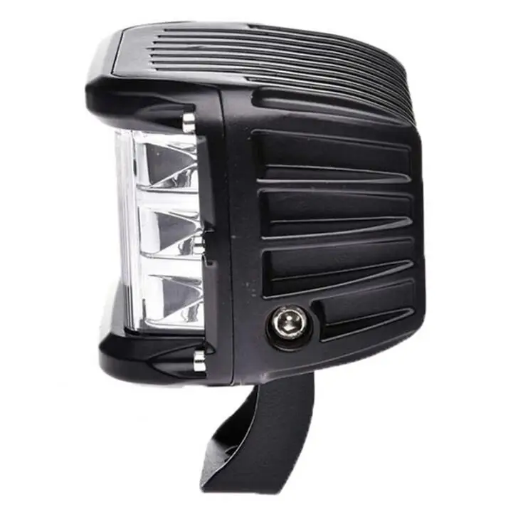 Offroad Vehicle Bulb Truck Lamp 12V 24V Led Work Light Amber White 3 Side Shooter Led Driving Light