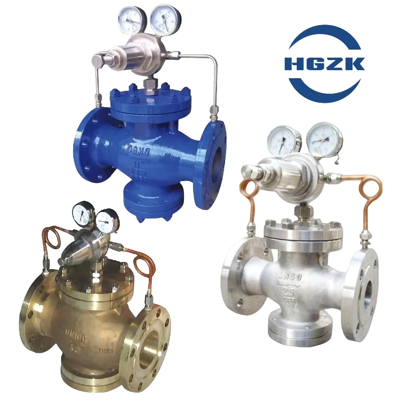 YK43X-40C Pilot piston type pneumatic natural gas pressure reducing valve