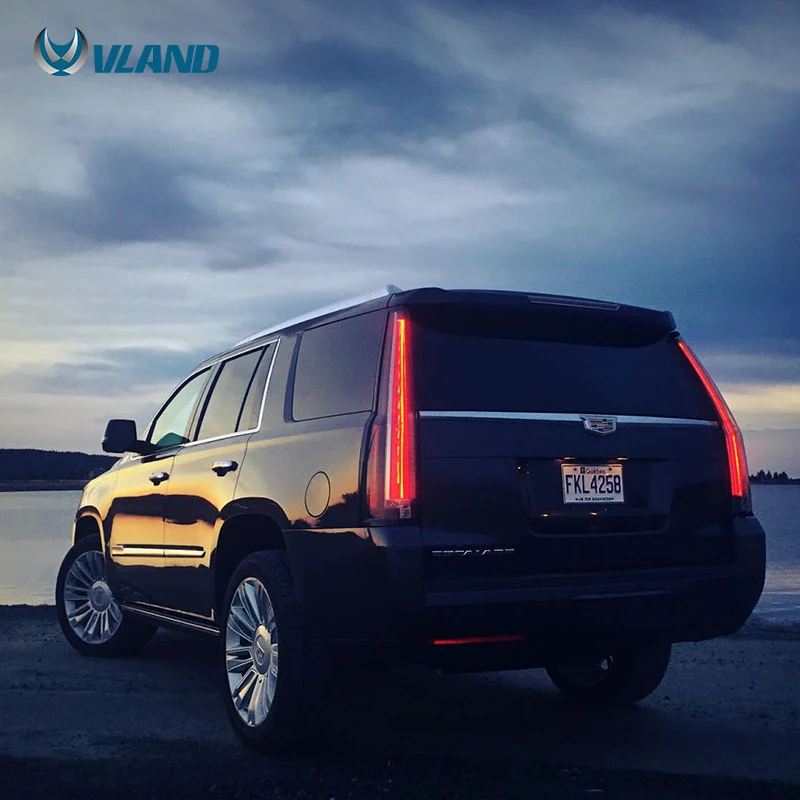 Оптовая продажа с завода VLAND полностью светодиодные задние фонари фары в стиле Escalade 2007-2014 задний фонарь для Cadilla es