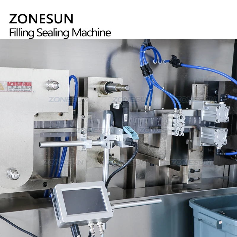ZONESUN ZS-FS120 5 головок перистальтический насос монодоза полоса трубка однократно пластиковая машина для наполнения запечатывания