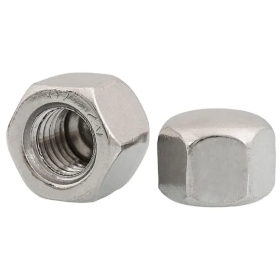 High Strength Fasteners Hexagon Dome Nuts Hexagon Acorn Nuts DIN917 Finish ZP Galvanized Color M16 M24