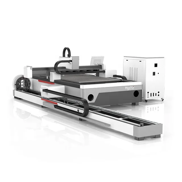 SMART-3015TP Enclosed fiber laser cutting machines sheet metal 2000w with cuter Metal Pipe tube