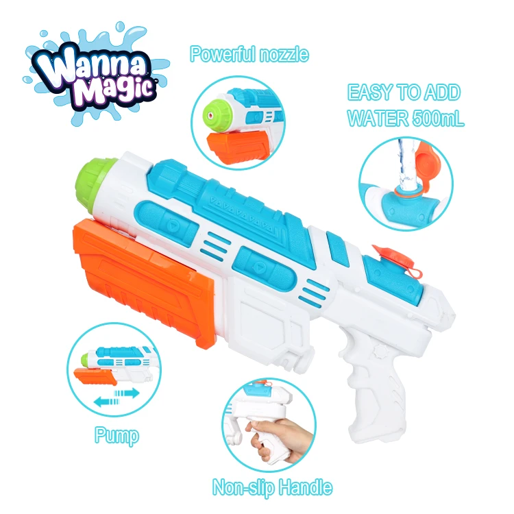 Hot Sale Gift Colorful Gaming Pumping Girls Boys Water Gun Toy Summer Beach Water Games Children Kids Toys For Outdoor Play