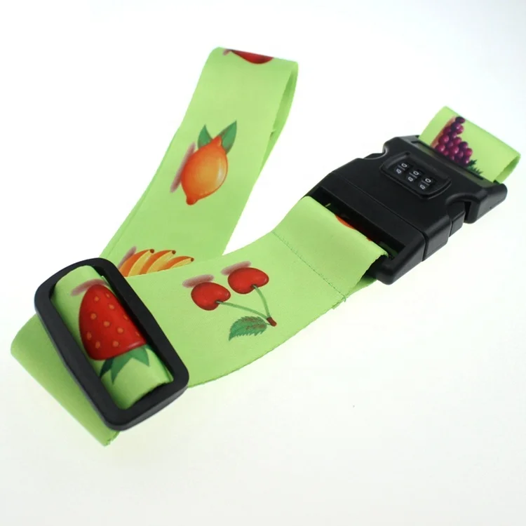 
Promotion Airport Colorful 5cm Sublimation Logo Luggage Belt 