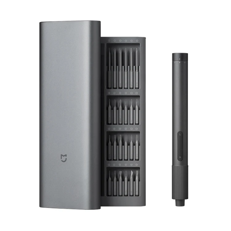 Xiaomi Mijia Electric Precision Screwdriver Kit 2 Gear Torque Type-C Rechargeable Magnetic Aluminum Case with 24 bits