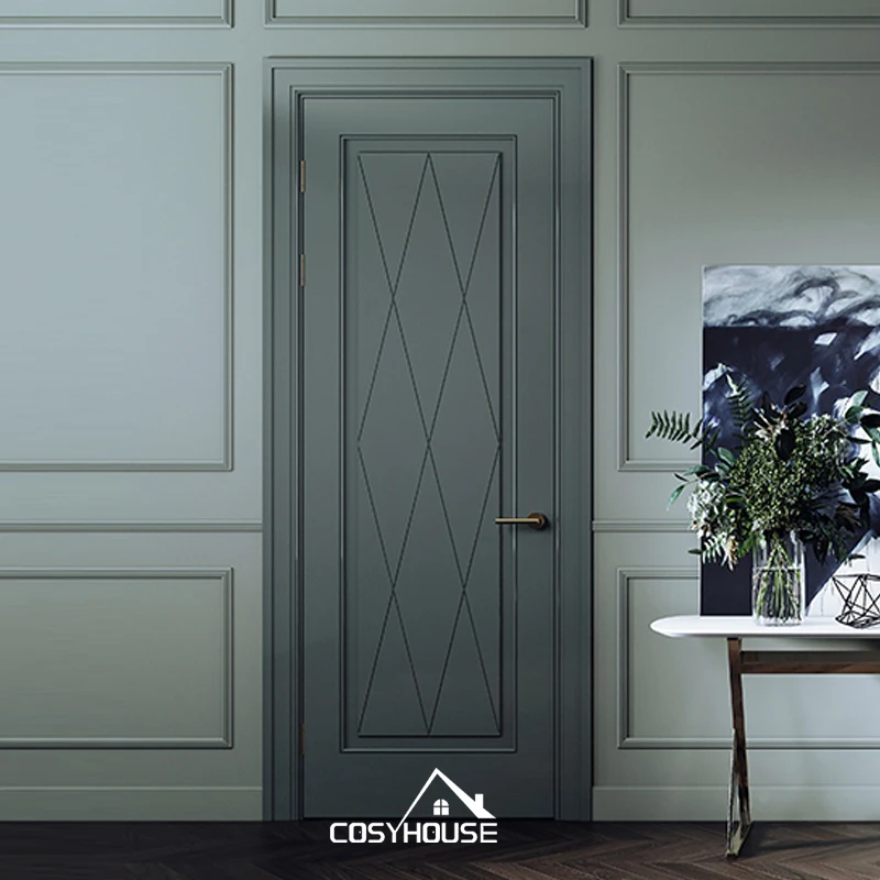 Malaysian standard wooden flush doors laminated interior doors for bedroom soundproof waterproof plywood door