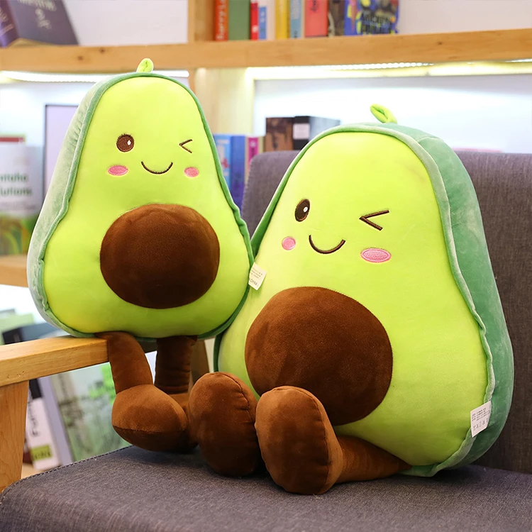 Hot Sale Kawaii Soft Plush Avocado Cute Fruit Avocado Plush Toy Avocado Stuffed Toy