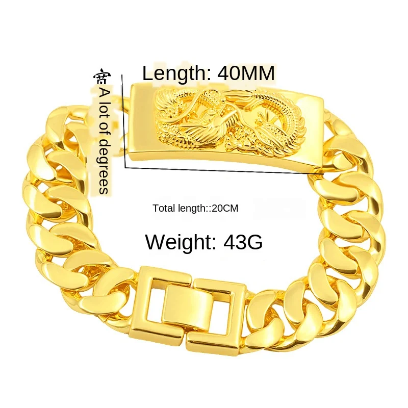 18K Gold Filled Will Not Fade Bracelets for Men & Women Pulseras De Plata De Ley Mujer Bijoux Femme Gemstone Wedding Jewelry