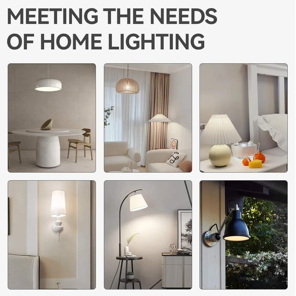 Dusty-proof Bombillo Led Bulb E27 Light for Home Court Easy Install Mosquito Waterproof AC220V 5W 10W 20W 40W 60W PC White AC 80