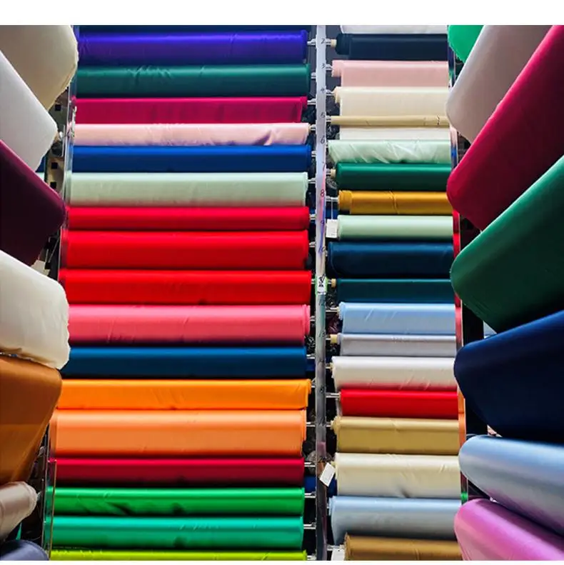 Dyed colored 100% pure mulberry raw silk fabrics