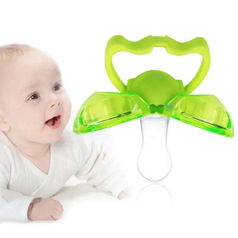 Wholesale Baby Silicon Pacifier Orthodontic Soothers Teat Funny dust proof closeable Baby Pacifiers