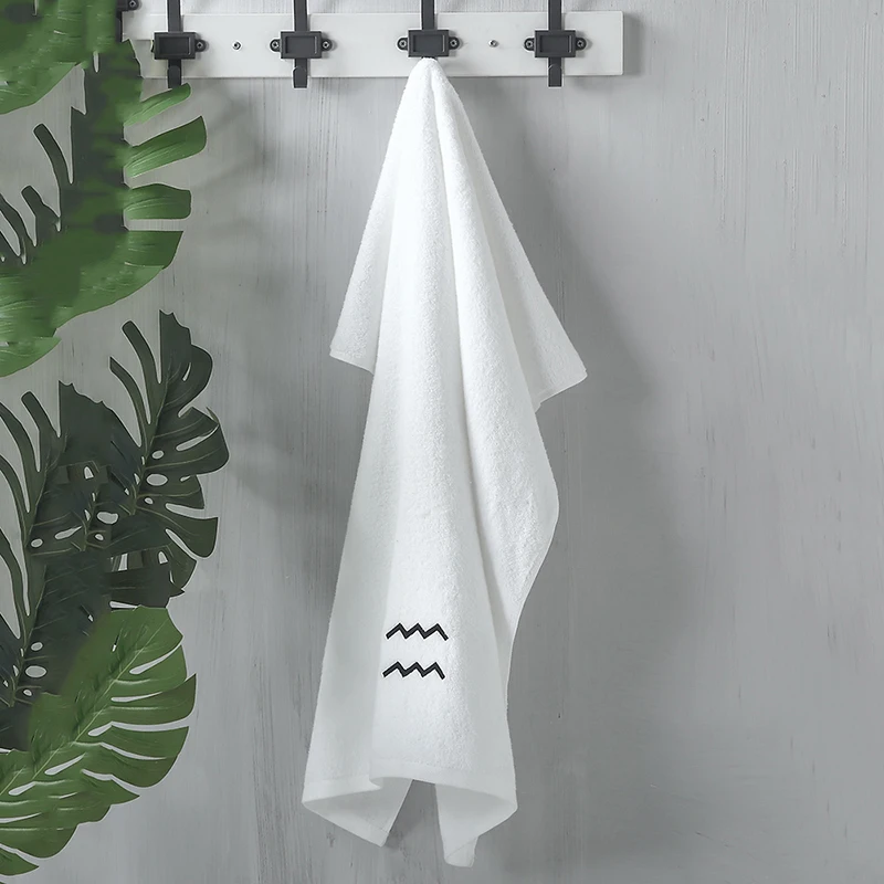 Good quality 100 cotton white towel five star hotel bath towel