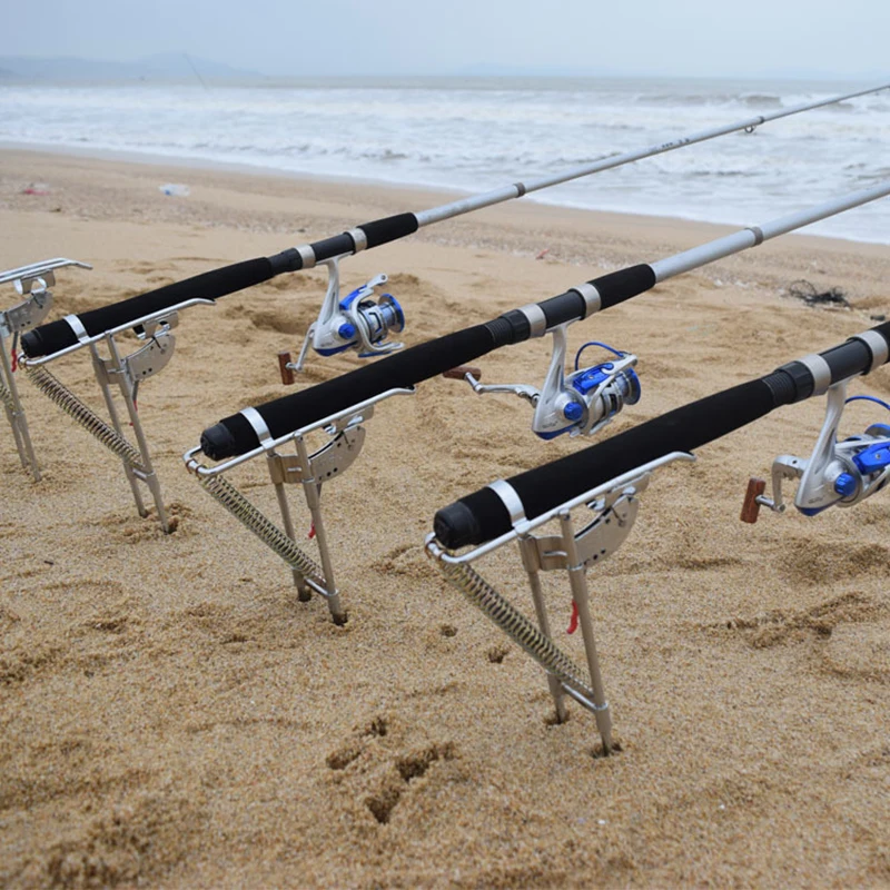  Powerful Tip-Up Hook Setter Double Spring Automatic Fishing Rod Pole