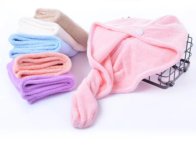 Manufacturers microfiber hair wrap 65*25cm quick drying water absorption hair towel for women