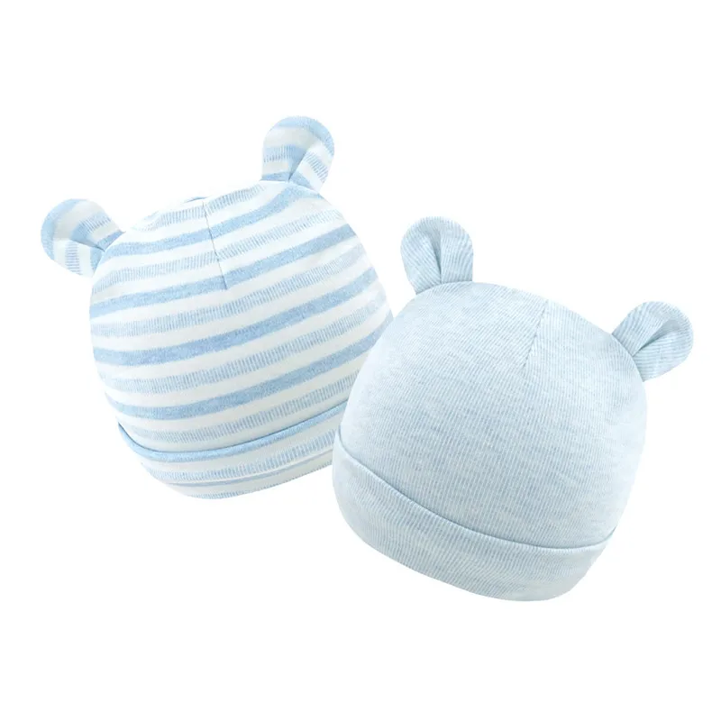 Шапки для новорожденных мальчиков и девочек облегающие шапки шапка 0-6 месяцев 100% хлопок