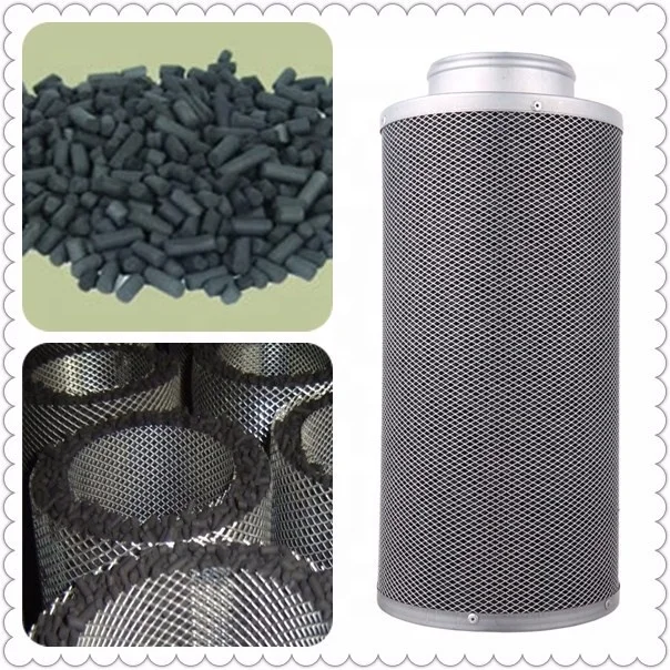 
hydroponics grow tent climate control ventilation fan filter combo activated carbon filter large airflow 