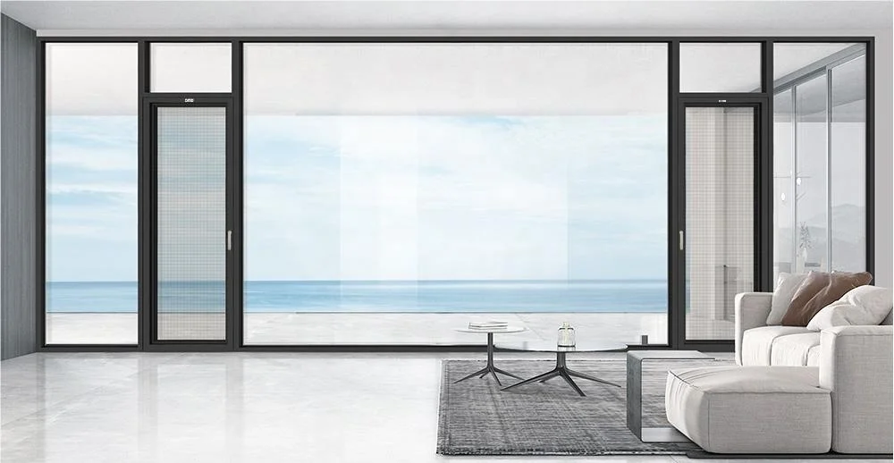 CE Standard Aluminium Tilt&Turn Inward Opening Casement Windows Windproof House Big Glass Picture Windows Customized