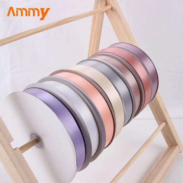 Ammy  2.5cm Polyester Ribbon 91m Plain High Quality Polyester  Flower Packaging Material Gift Ribbon