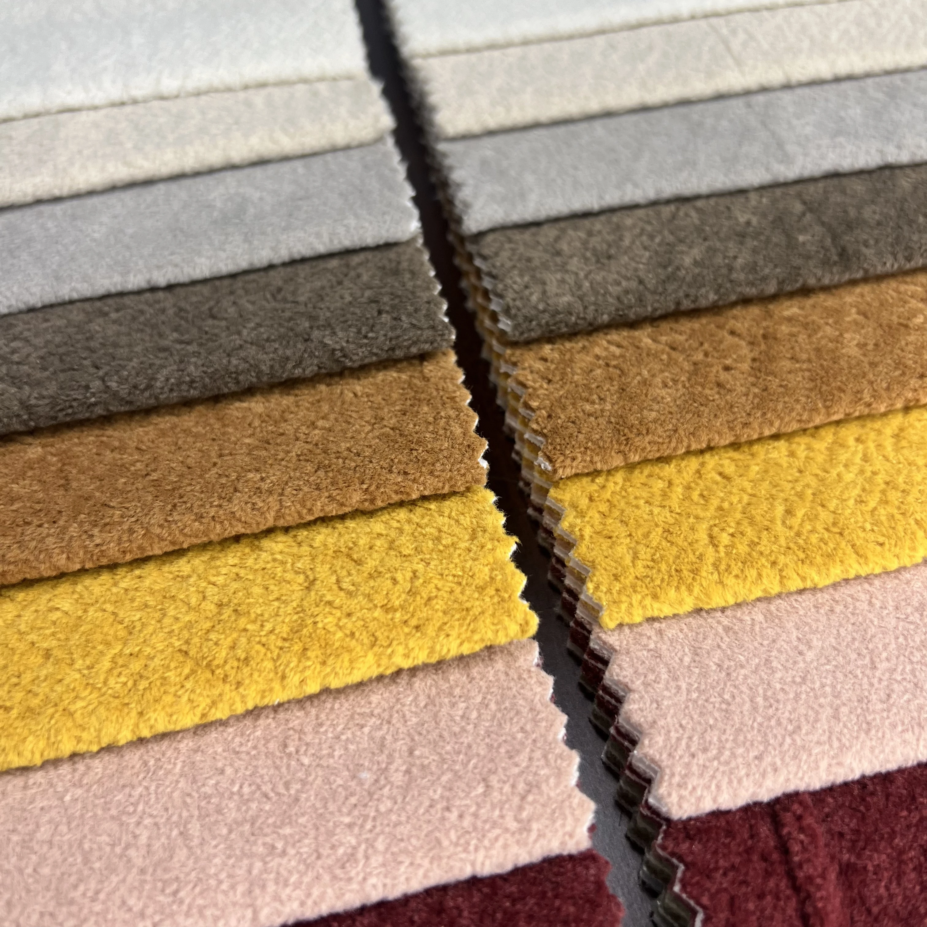 New design 230gsm heavyweight imitation alpaca fabric 100% polyester super soft sofa fabric home textiles