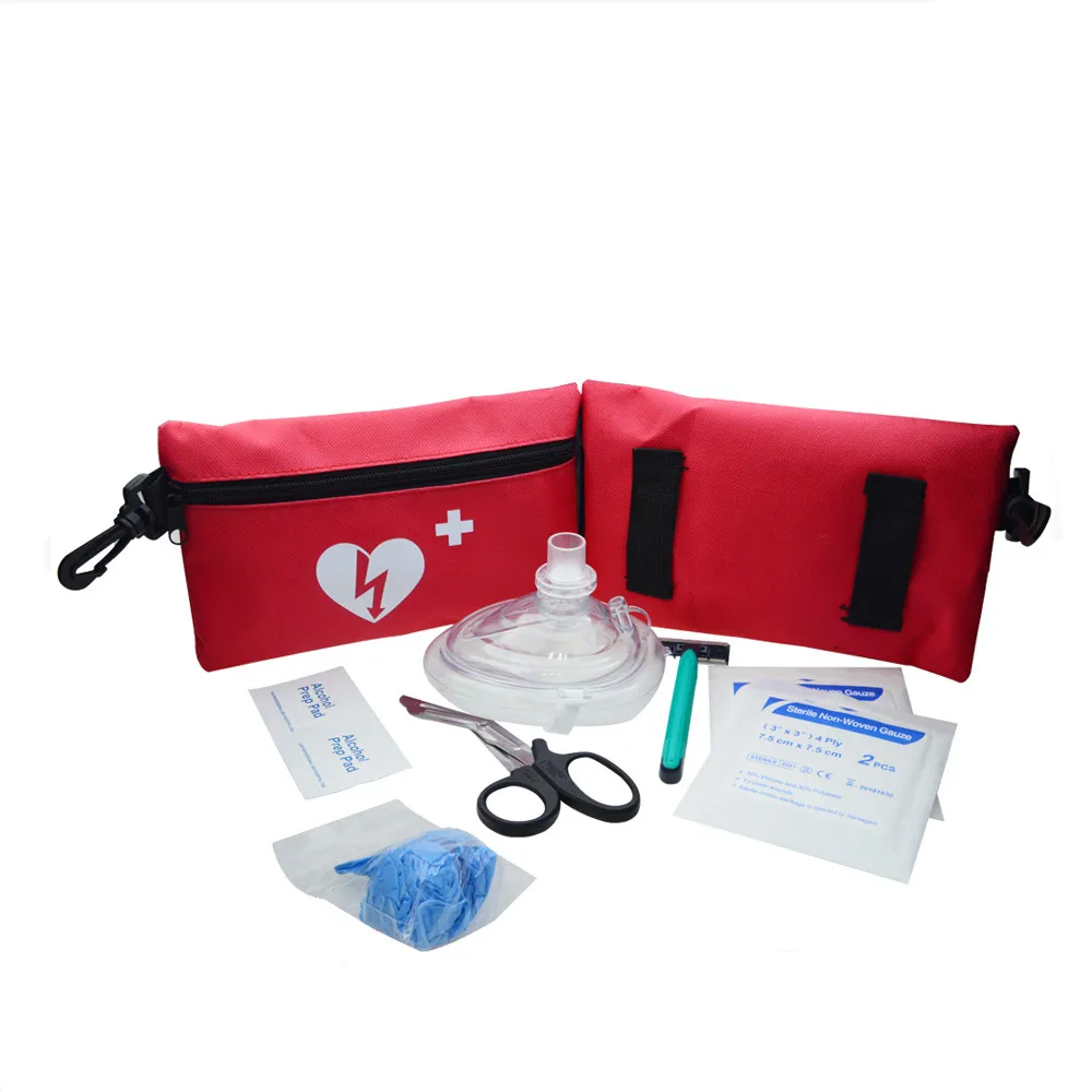 WAP-Health 3034 Portable Nylon Rescue Kit Mini CPR Bag AED First Aid Kit