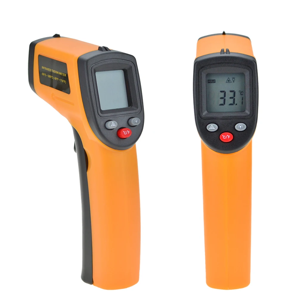 GM320 Digital Non Contact Industrial Thermometer Sensor -50-380 Degree Temperature Pyrometer IR Laser Point  Gun Meter