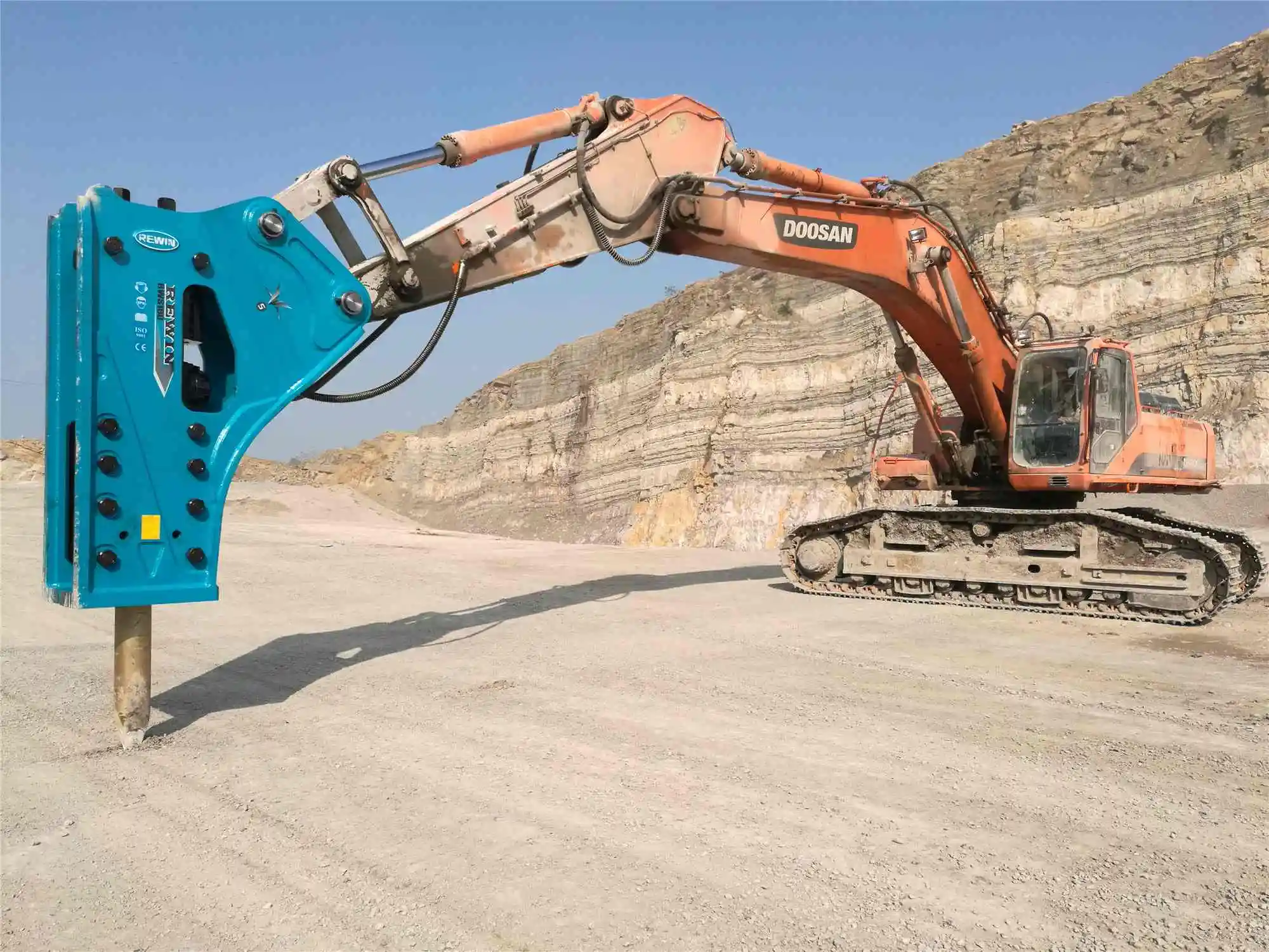 SB Series Hydraulic Breaker Working Tools Chisel Moil Point Rod