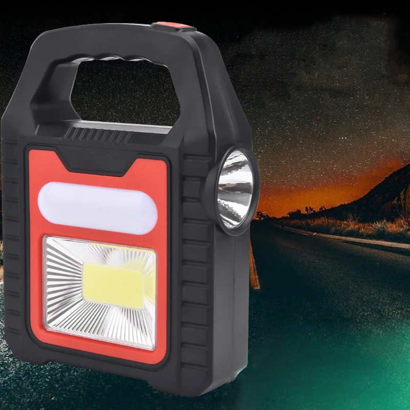  Camping solar panel power bank usb rechargeable luminous