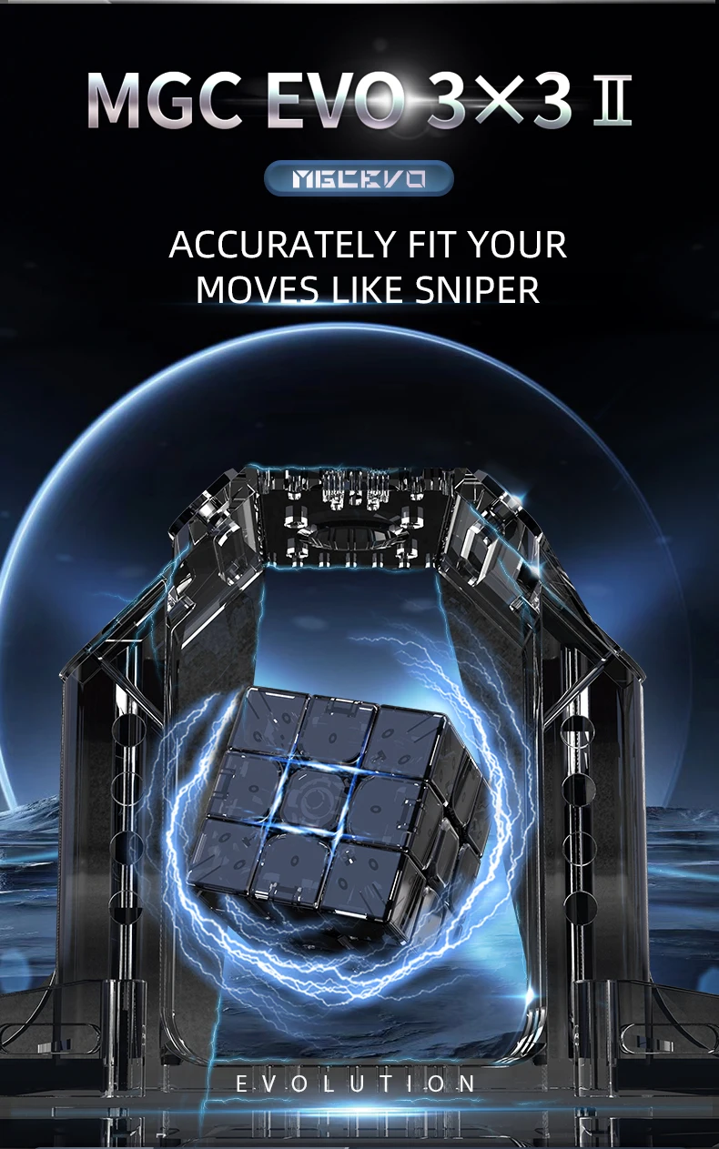 YJ Yongjun New MGC EVO II Evolution Professional The Cube 3x3 Magnetic Speed Magic Cubes Fidget Cube