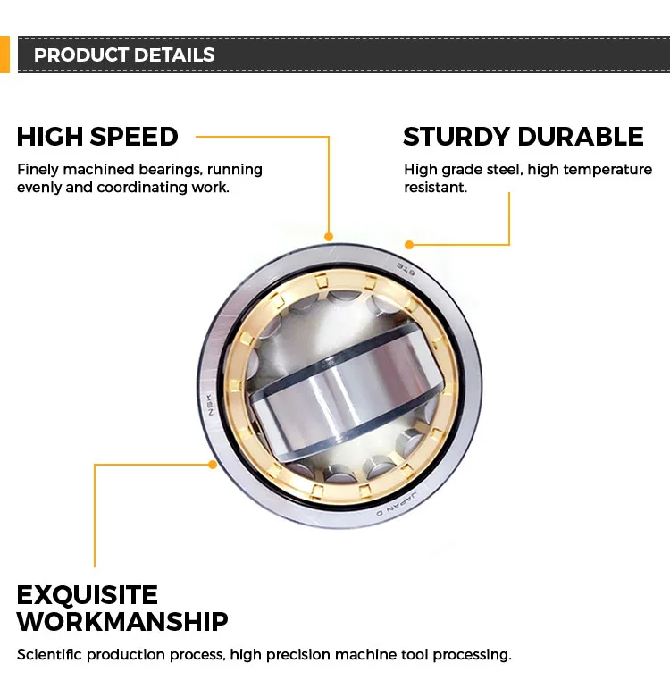 High Speed Roller Bearing Track Roller Bearing Cylindrical Roller Bearing NJ328EM