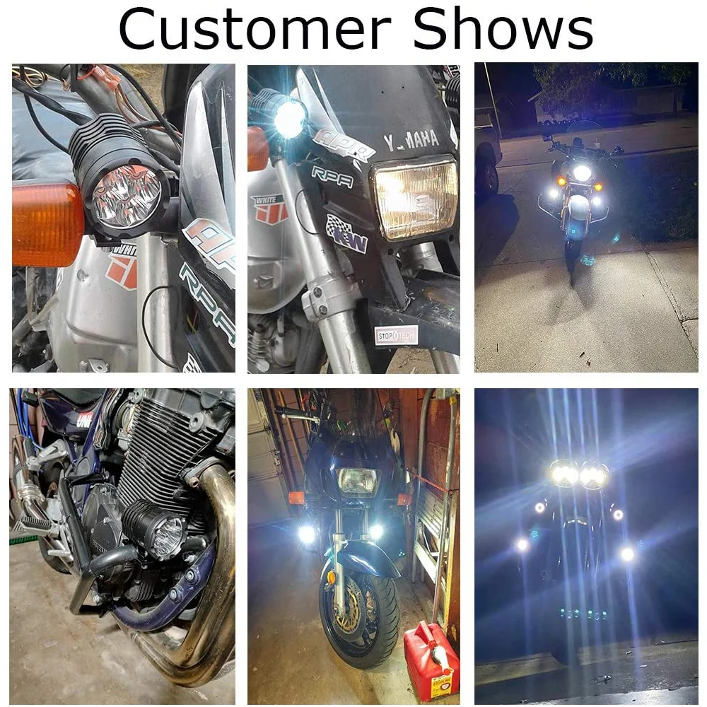 Motorcycle LED Headlight Spotlight for  R1200GS  F800GS F650 K1200S LED Auxiliary  LED   Lamp 12V