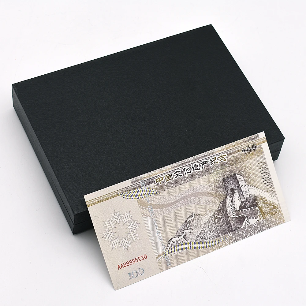 Chinese 100 Yuan Banknotes Cultural Heritage The Great Wall Paper Notes New Year Gift