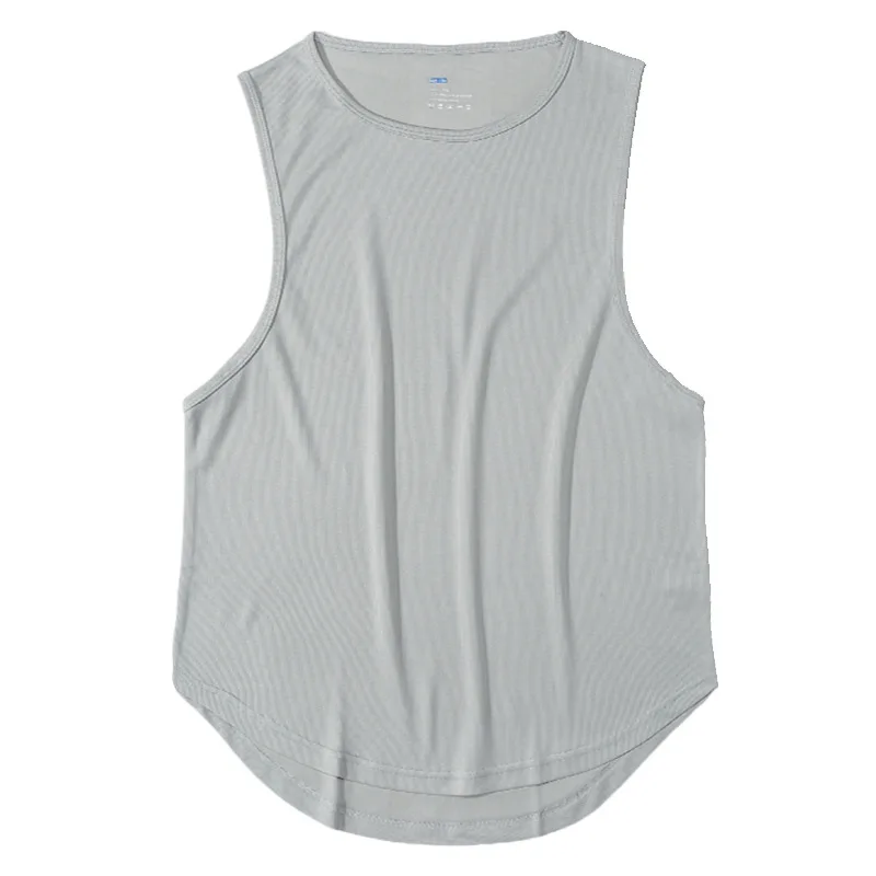 Custom  Bulk Blank Cotton Plus Size Sleeveless Unisex Round Neck Plain High Quality Oversized Fitted  Tshirts
