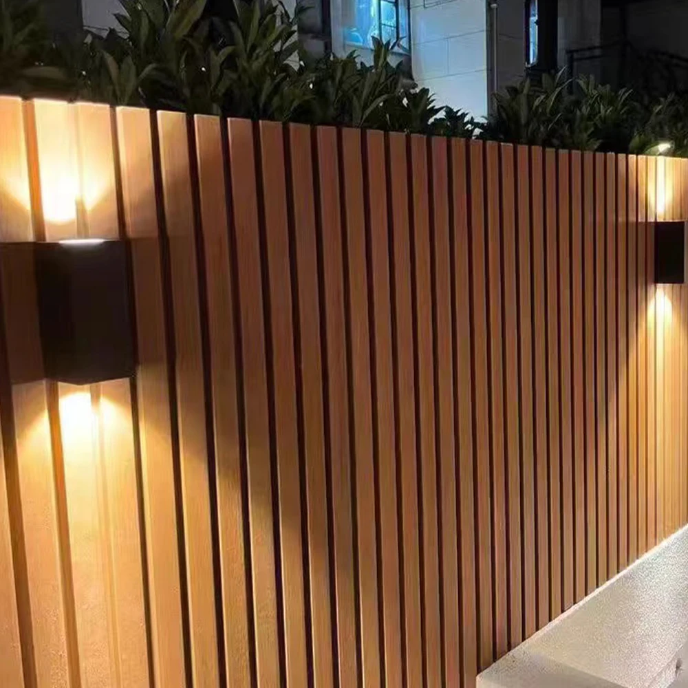 High quality modern composite wood fence outdoor garden fencing wallboard panel