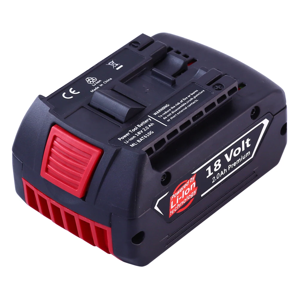RHY Replacement 18v for Boschs Lithium-ion Rechargeable Battery Pack for Power Tool Cordless Drill Set BAT610G BAT609 BAT612