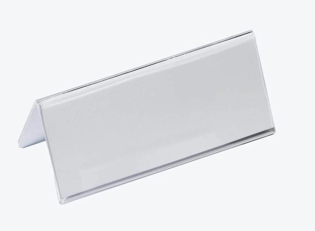 Custom design your own metal crafts gold plated aluminum name display plate holder